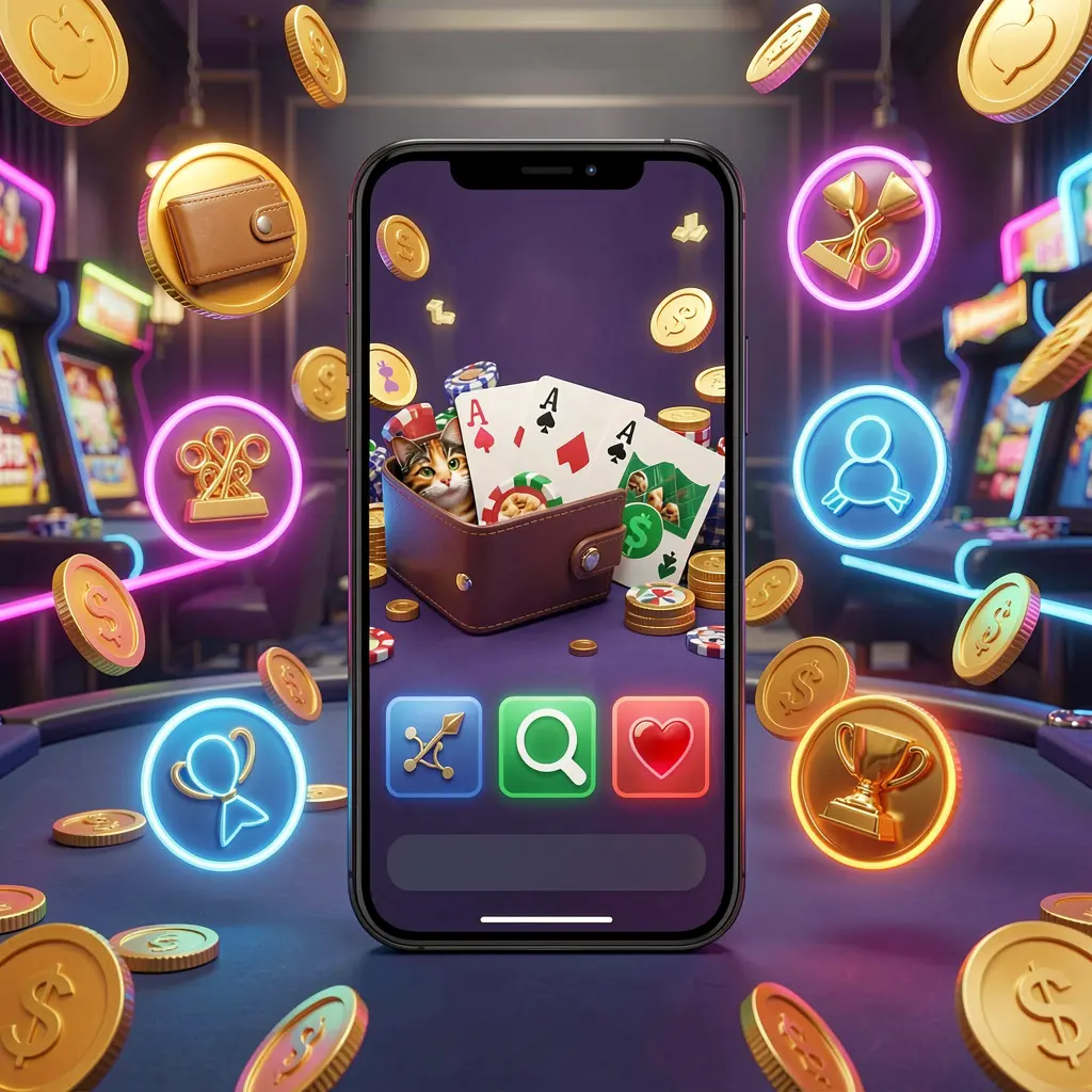 RM888 online casino app features visual showing a smartphone surrounded by icons for wallet, games, support, and rewards with golden coins and neon lights in a luxury 3D render RM888 online casino app features visual showing a smartphone surrounded by icons for wallet, games, support, and rewards with golden coins and neon lights in a luxury 3D render